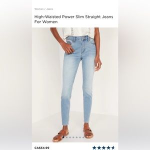 Old Navy Power Straight jeans - light vintage colour